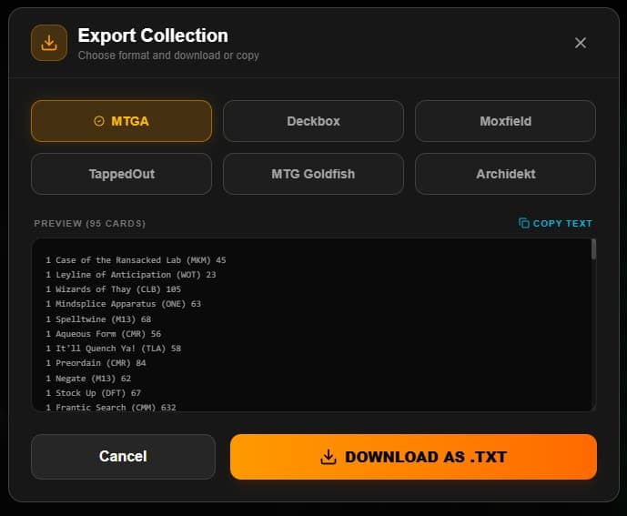 Export Tools